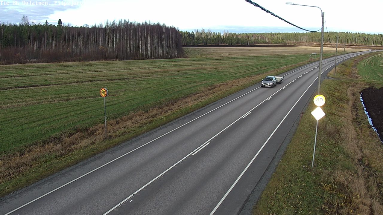 Kelikamerat Kuva Tie 86 Oulainen, Piipsjärvi, Oulainen, Pohjois-Pohjanmaa