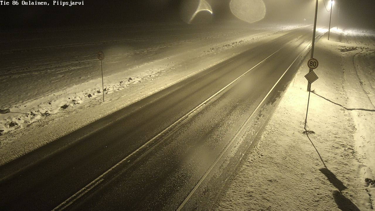 Weather Camera Image Road 86 Oulainen, Piipsjärvi, Oulainen, Pohjois-Pohjanmaa