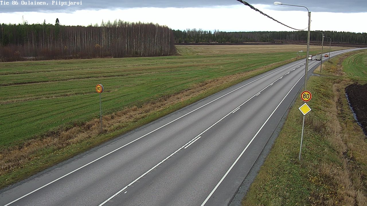 Kelikamerat Kuva Tie 86 Oulainen, Piipsjärvi, Oulainen, Pohjois-Pohjanmaa