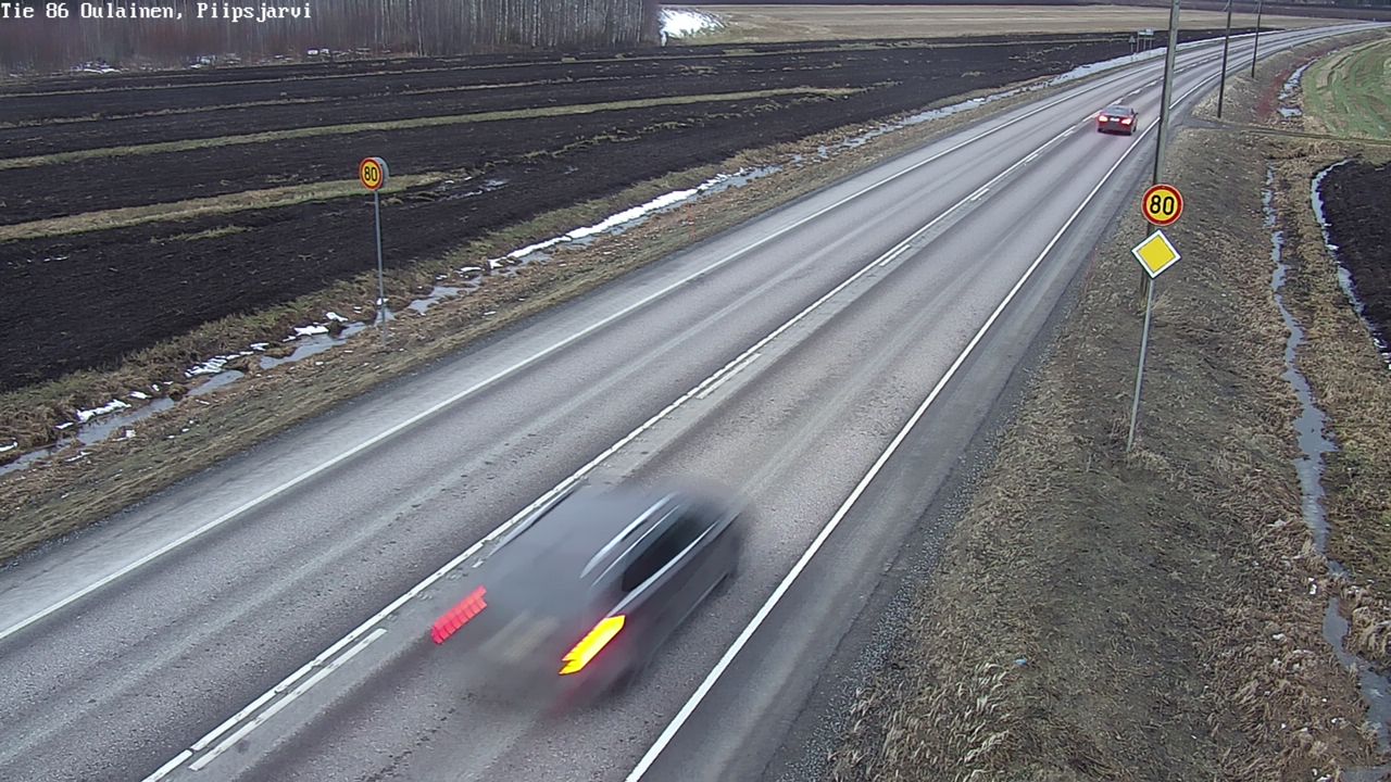 Kelikamerat Kuva Tie 86 Oulainen, Piipsjärvi, Oulainen, Pohjois-Pohjanmaa