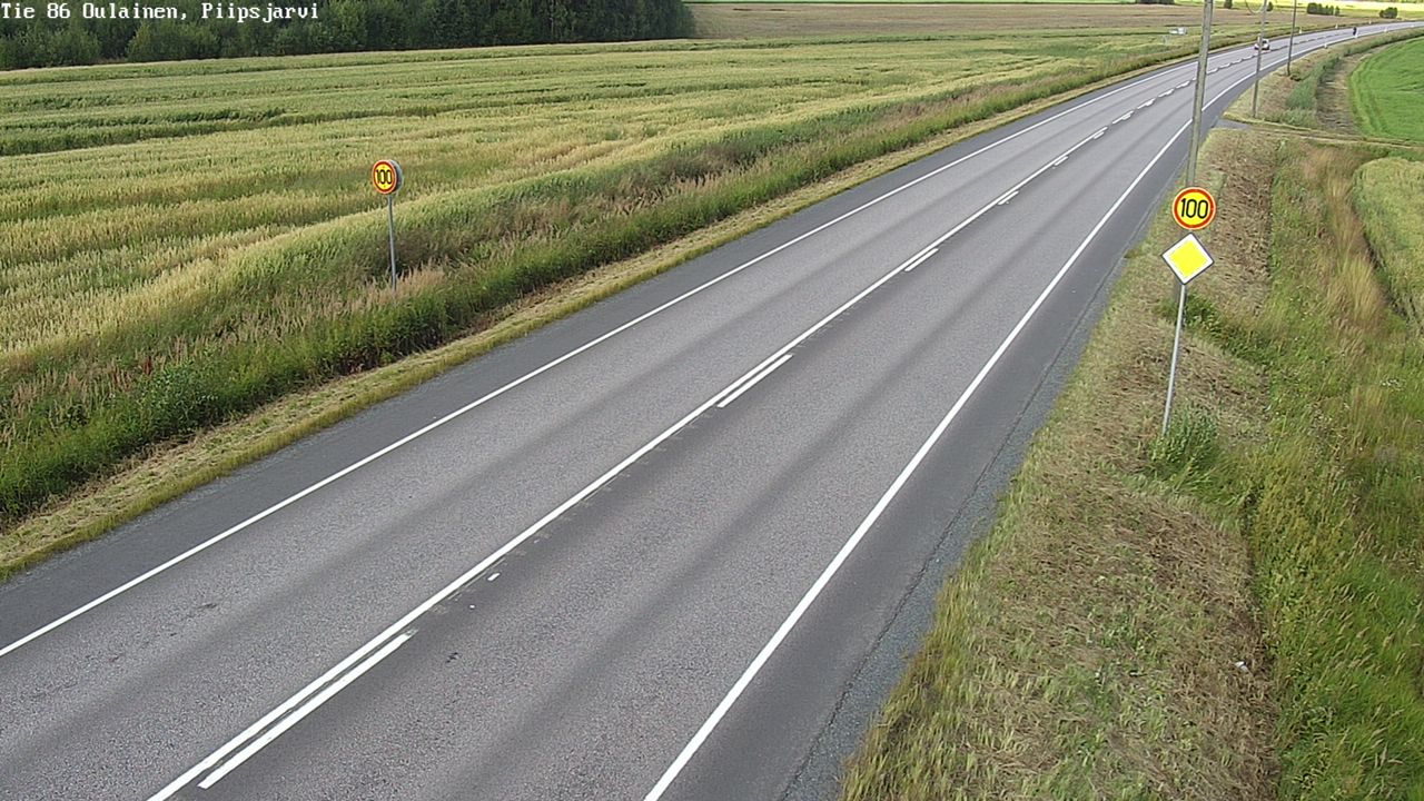 Kelikamerat Kuva Tie 86 Oulainen, Piipsjärvi, Oulainen, Pohjois-Pohjanmaa