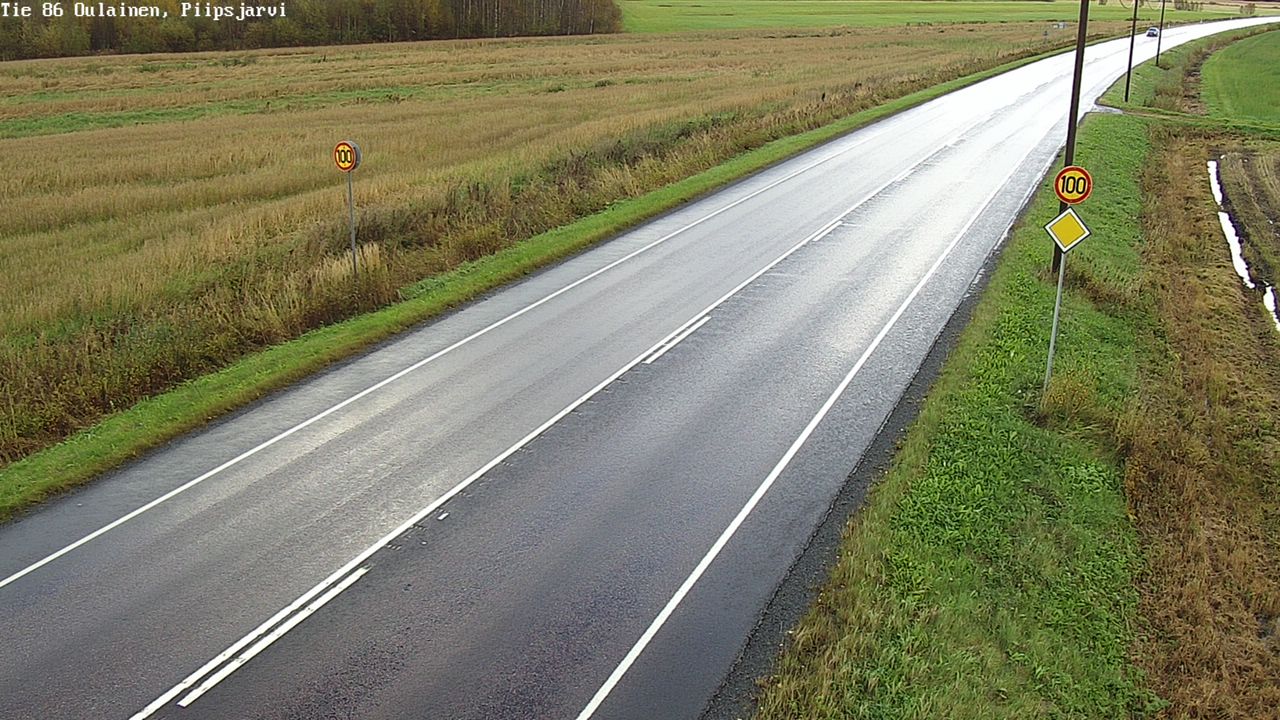 Weather Camera Image Road 86 Oulainen, Piipsjärvi, Oulainen, Pohjois-Pohjanmaa