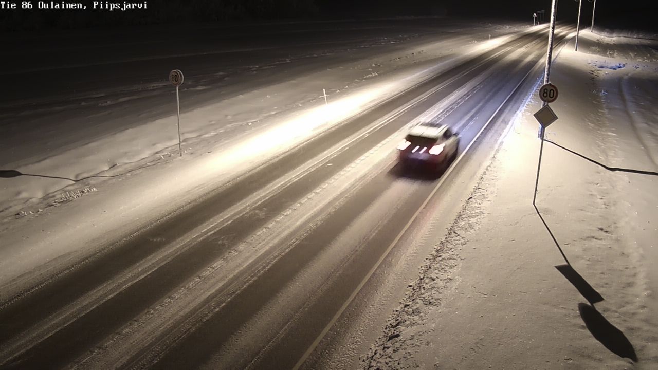 Kelikamerat Kuva Tie 86 Oulainen, Piipsjärvi, Oulainen, Pohjois-Pohjanmaa