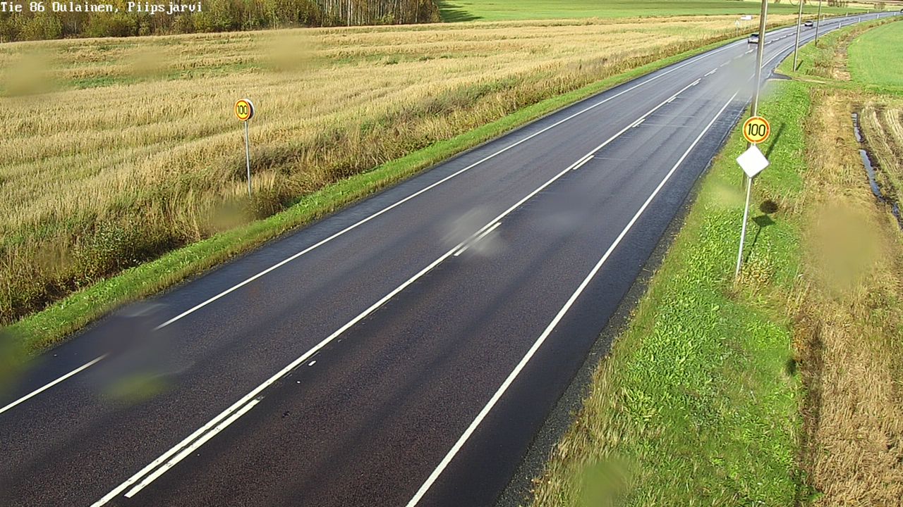 Weather Camera Image Road 86 Oulainen, Piipsjärvi, Oulainen, Pohjois-Pohjanmaa