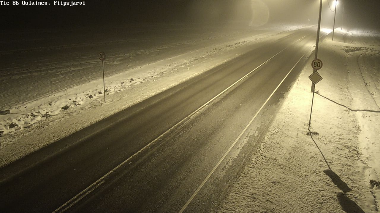 Weather Camera Image Road 86 Oulainen, Piipsjärvi, Oulainen, Pohjois-Pohjanmaa