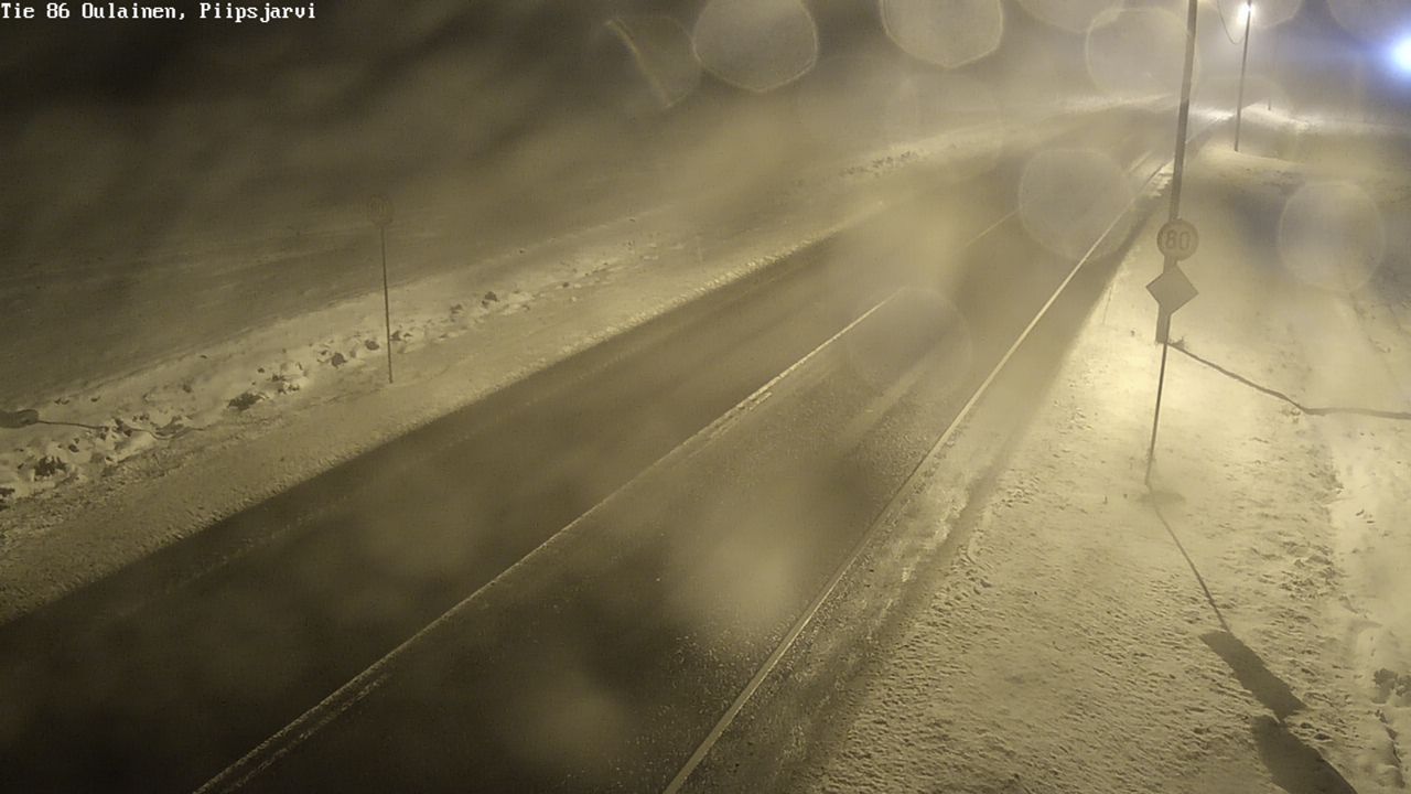 Weather Camera Image Road 86 Oulainen, Piipsjärvi, Oulainen, Pohjois-Pohjanmaa