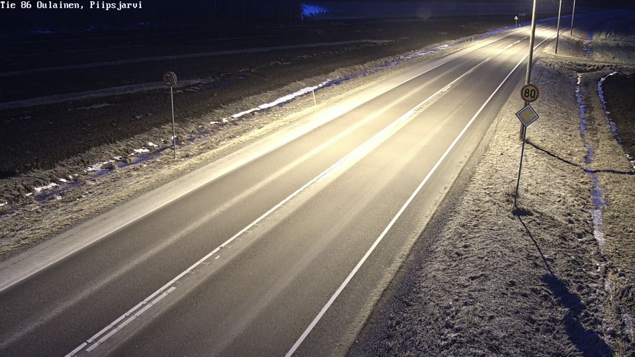 Kelikamerat Kuva Tie 86 Oulainen, Piipsjärvi, Oulainen, Pohjois-Pohjanmaa