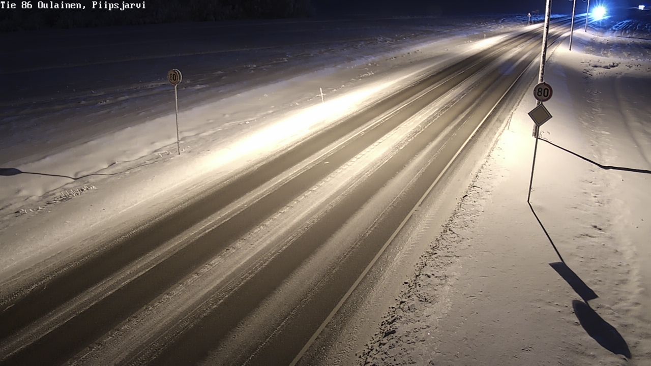 Weather Camera Image Road 86 Oulainen, Piipsjärvi, Oulainen, Pohjois-Pohjanmaa