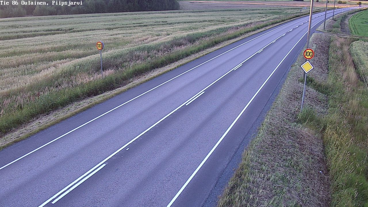 Kelikamerat Kuva Tie 86 Oulainen, Piipsjärvi, Oulainen, Pohjois-Pohjanmaa