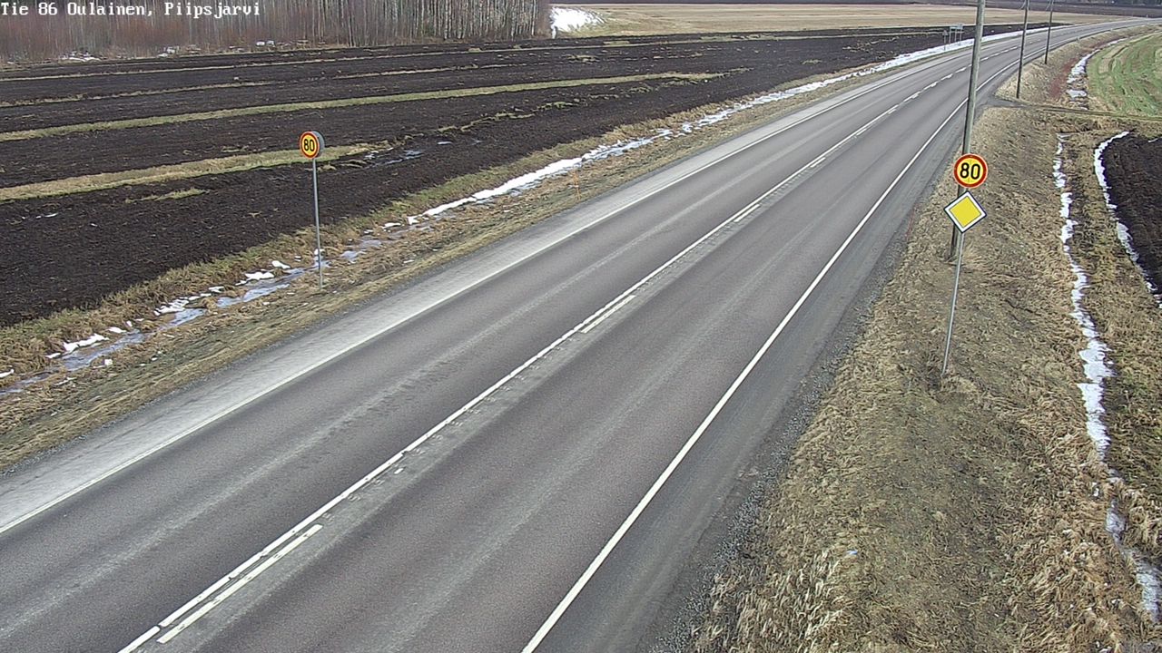 Kelikamerat Kuva Tie 86 Oulainen, Piipsjärvi, Oulainen, Pohjois-Pohjanmaa