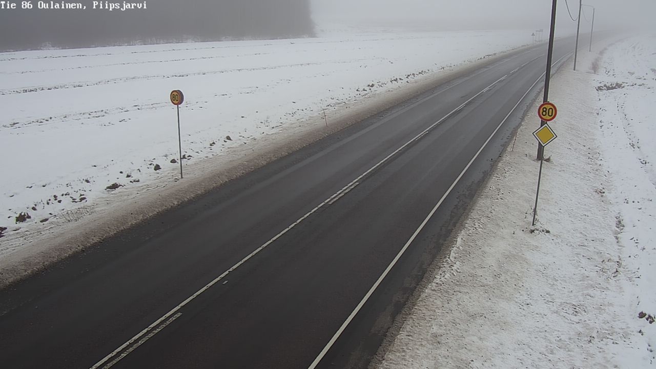 Weather Camera Image Road 86 Oulainen, Piipsjärvi, Oulainen, Pohjois-Pohjanmaa