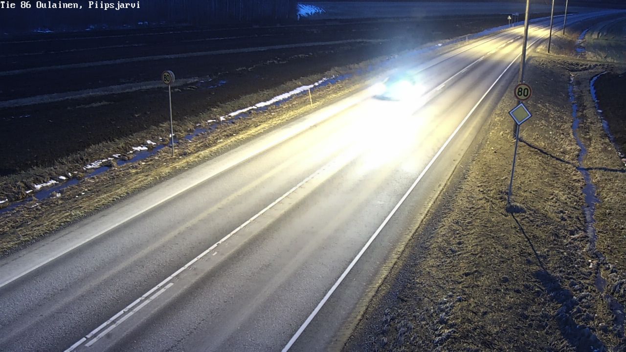 Kelikamerat Kuva Tie 86 Oulainen, Piipsjärvi, Oulainen, Pohjois-Pohjanmaa