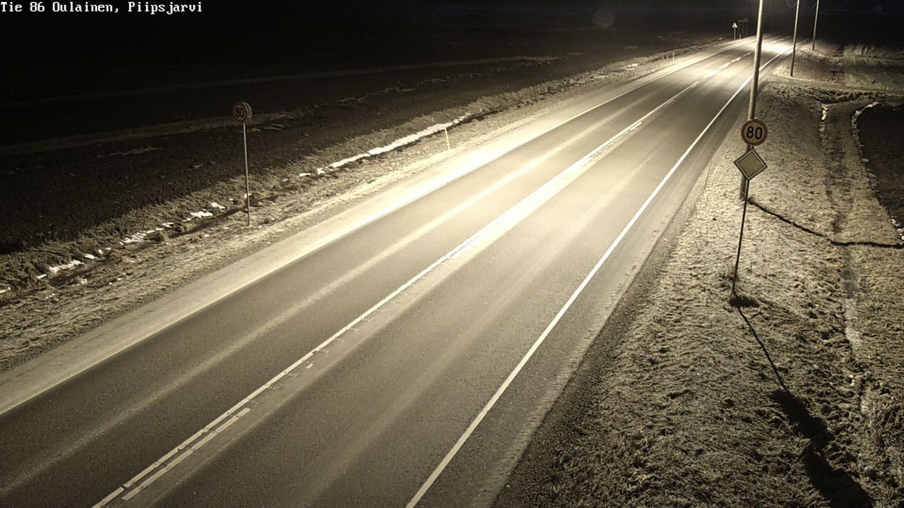 Kelikamerat Kuva Tie 86 Oulainen, Piipsjärvi, Oulainen, Pohjois-Pohjanmaa