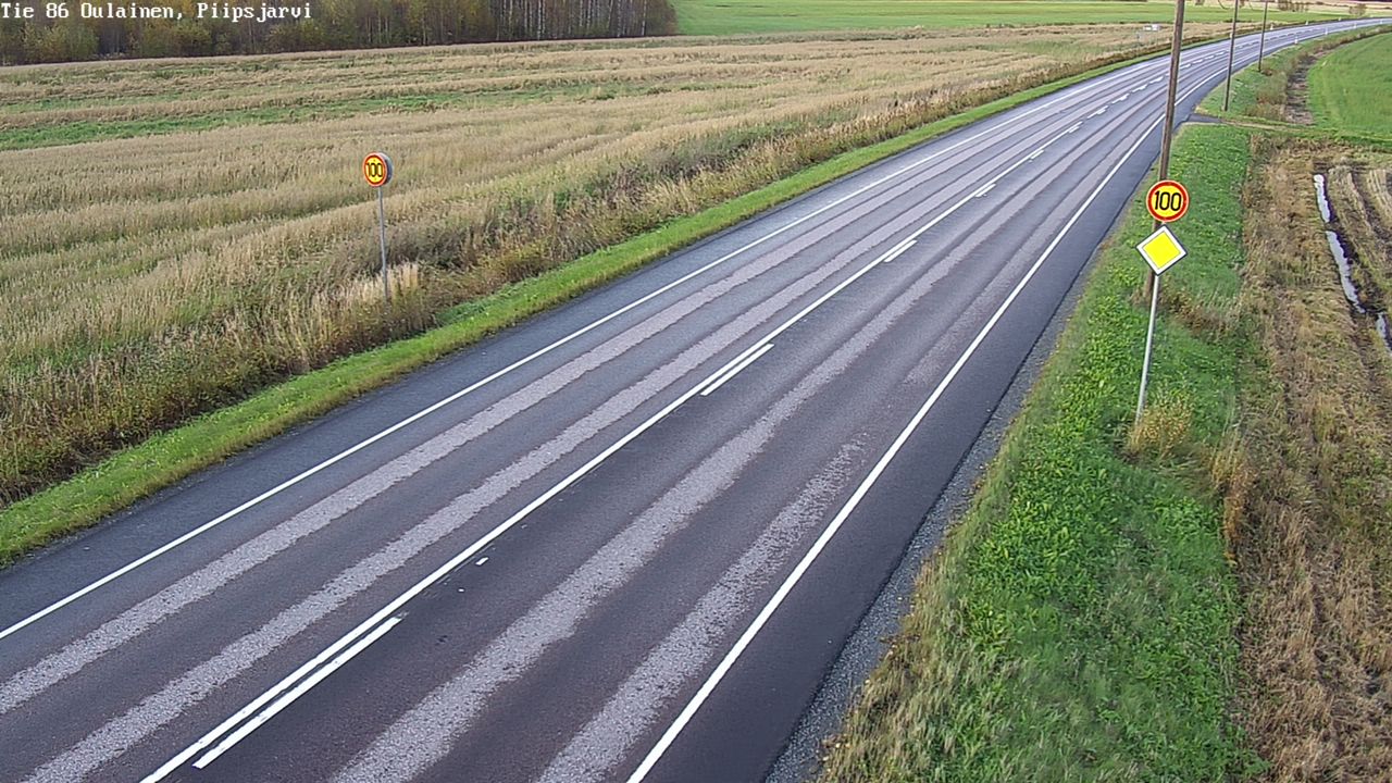 Weather Camera Image Road 86 Oulainen, Piipsjärvi, Oulainen, Pohjois-Pohjanmaa