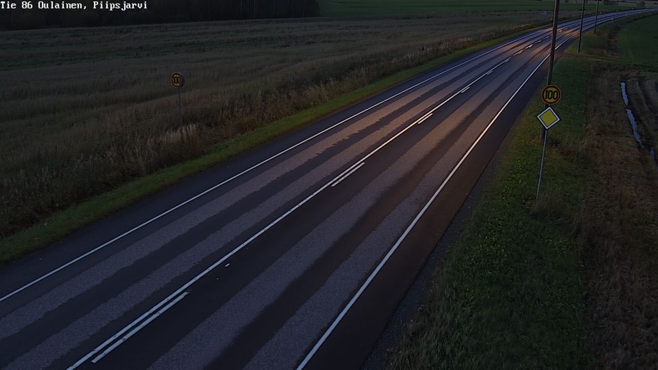 Weather Camera Image Road 86 Oulainen, Piipsjärvi, Oulainen, Pohjois-Pohjanmaa