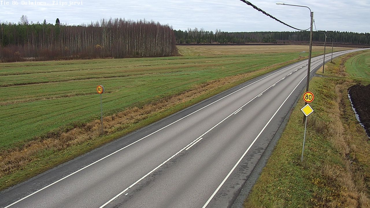 Kelikamerat Kuva Tie 86 Oulainen, Piipsjärvi, Oulainen, Pohjois-Pohjanmaa