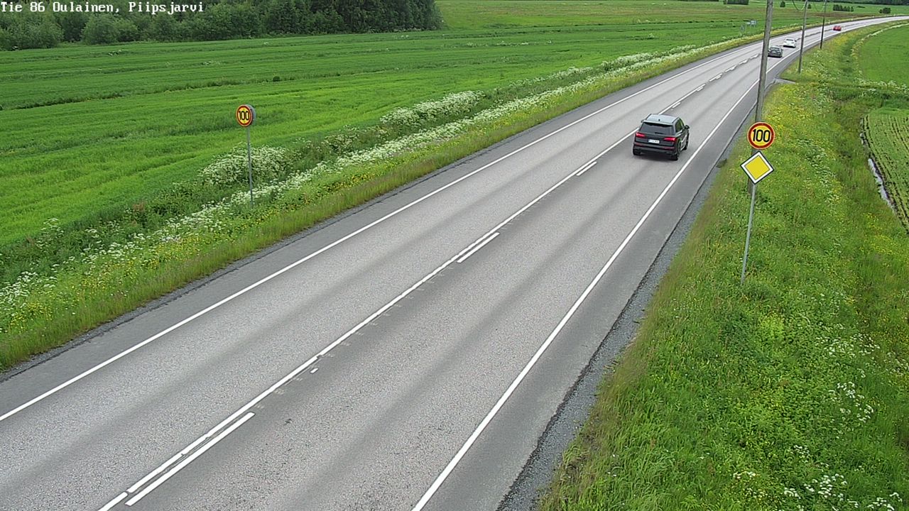 Weather Camera Image Road 86 Oulainen, Piipsjärvi, Oulainen, Pohjois-Pohjanmaa