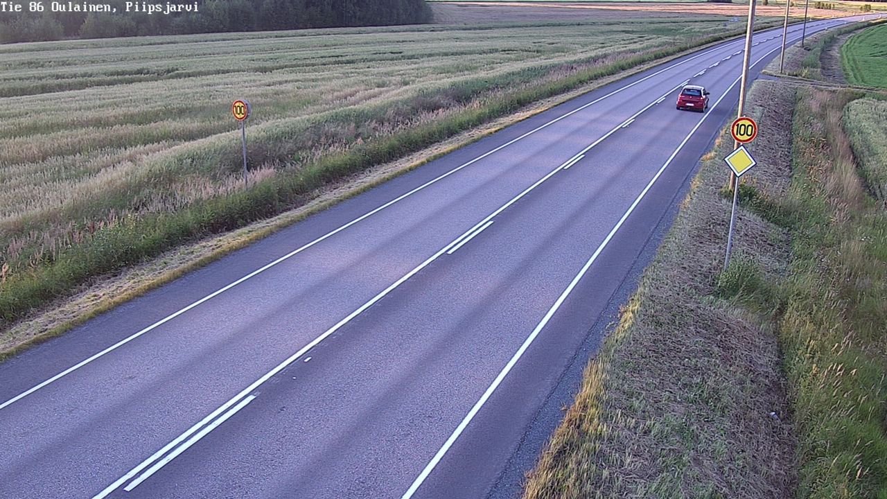 Kelikamerat Kuva Tie 86 Oulainen, Piipsjärvi, Oulainen, Pohjois-Pohjanmaa