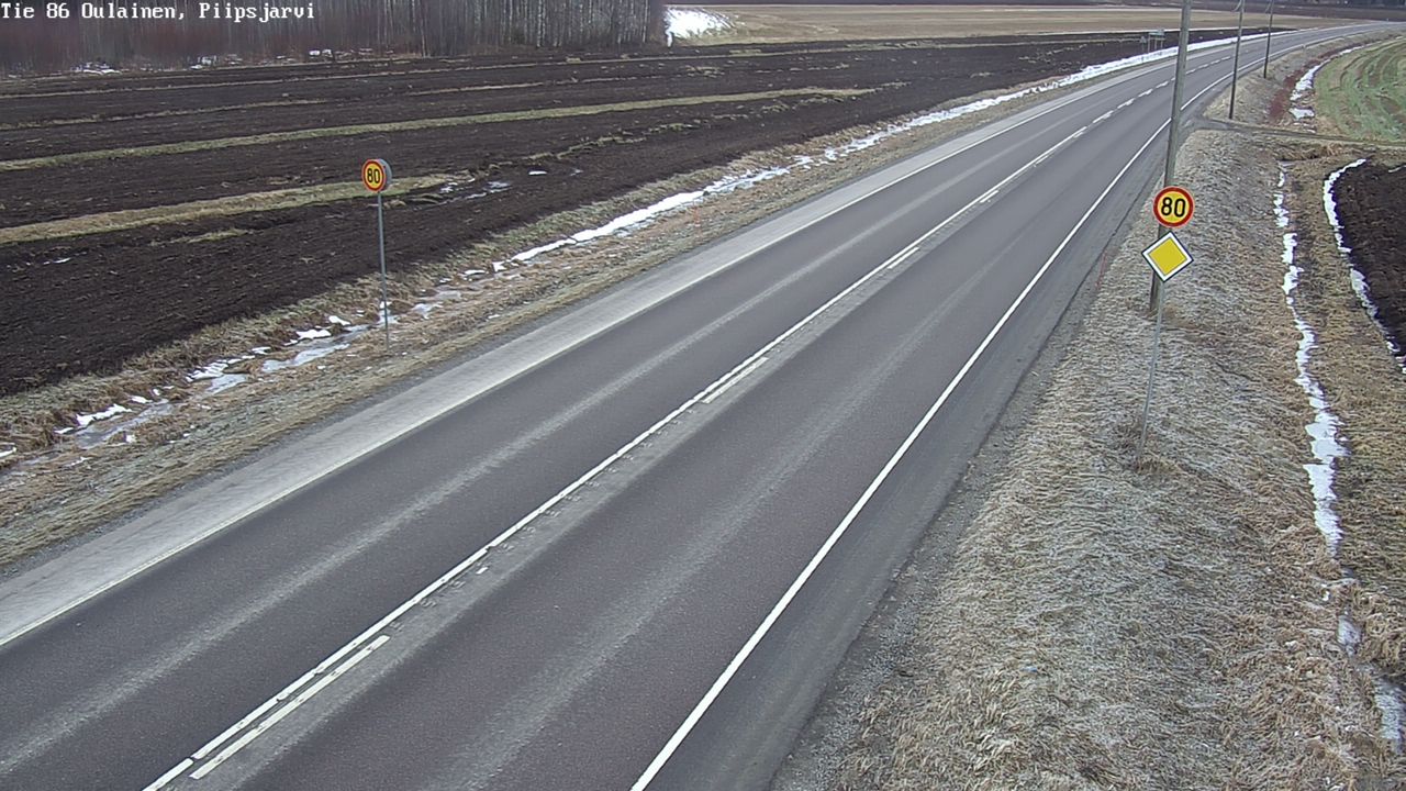 Kelikamerat Kuva Tie 86 Oulainen, Piipsjärvi, Oulainen, Pohjois-Pohjanmaa