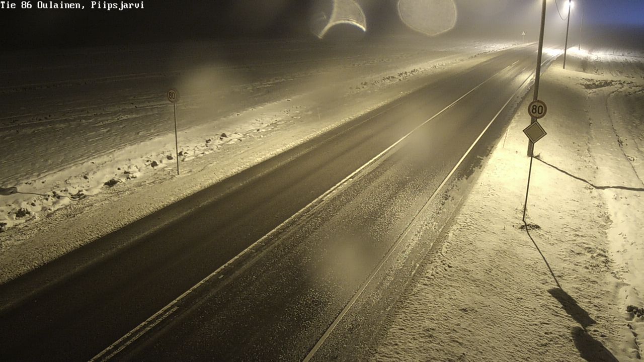 Weather Camera Image Road 86 Oulainen, Piipsjärvi, Oulainen, Pohjois-Pohjanmaa
