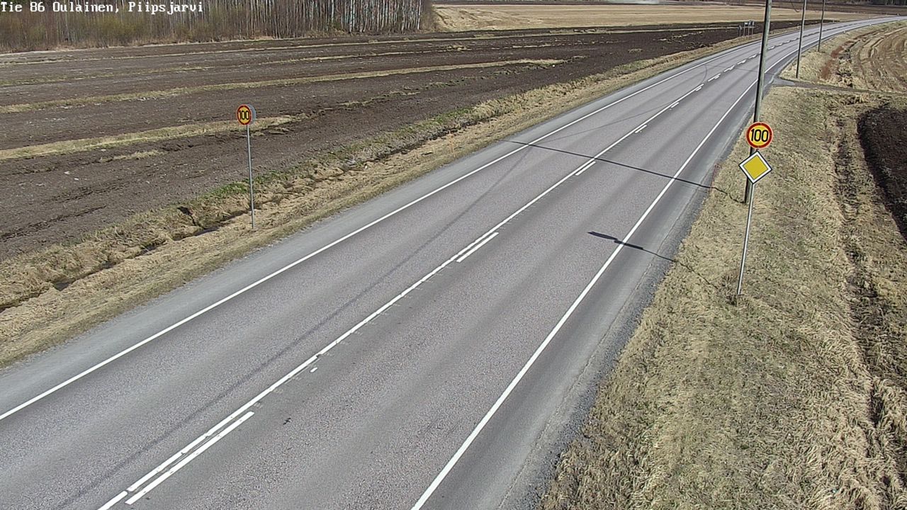 Weather Camera Image Road 86 Oulainen, Piipsjärvi, Oulainen, Pohjois-Pohjanmaa