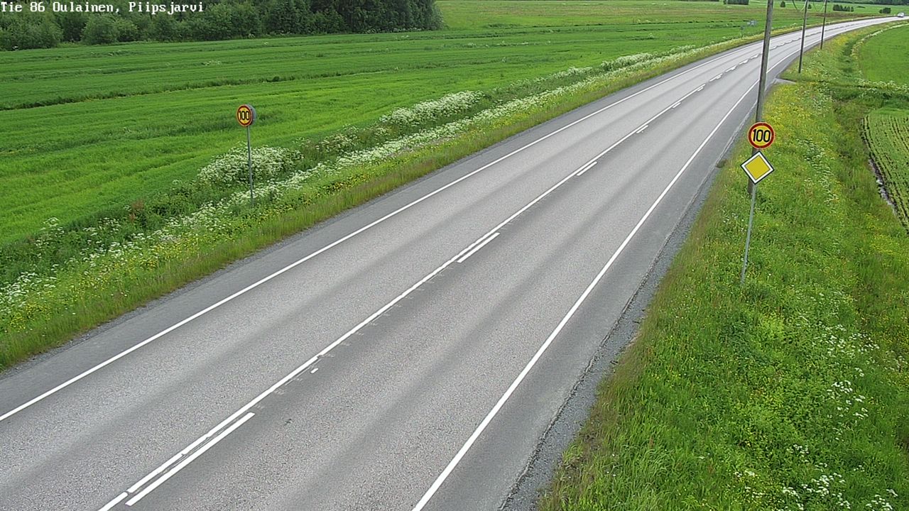 Kelikamerat Kuva Tie 86 Oulainen, Piipsjärvi, Oulainen, Pohjois-Pohjanmaa