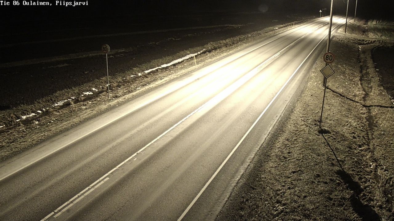 Kelikamerat Kuva Tie 86 Oulainen, Piipsjärvi, Oulainen, Pohjois-Pohjanmaa