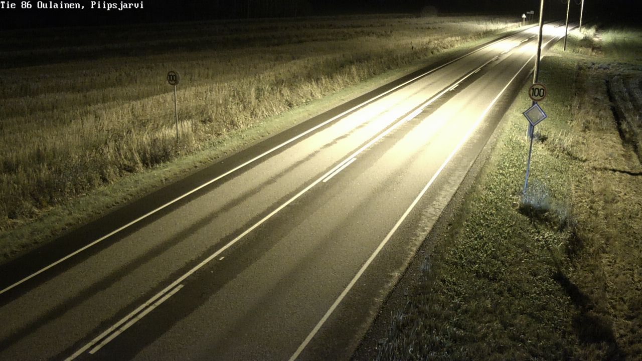 Weather Camera Image Road 86 Oulainen, Piipsjärvi, Oulainen, Pohjois-Pohjanmaa