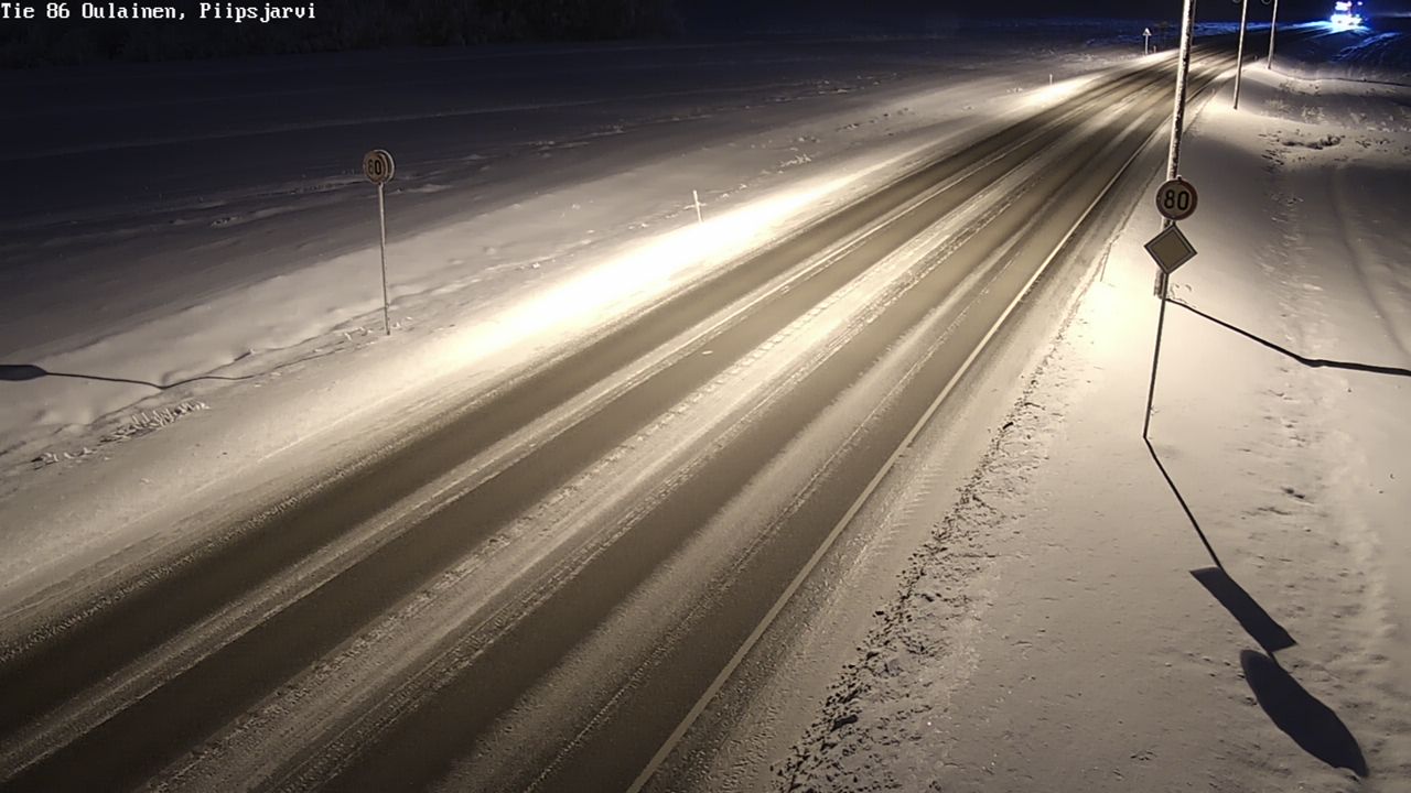 Weather Camera Image Road 86 Oulainen, Piipsjärvi, Oulainen, Pohjois-Pohjanmaa