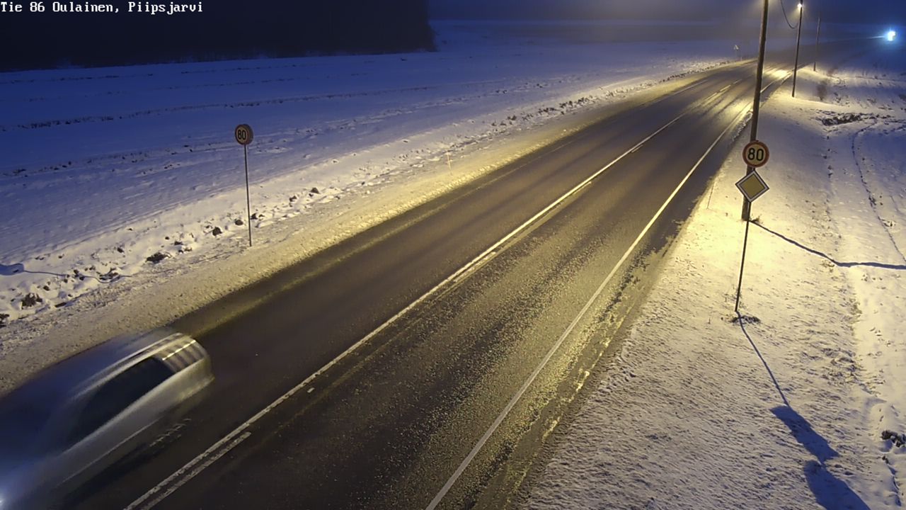 Weather Camera Image Road 86 Oulainen, Piipsjärvi, Oulainen, Pohjois-Pohjanmaa