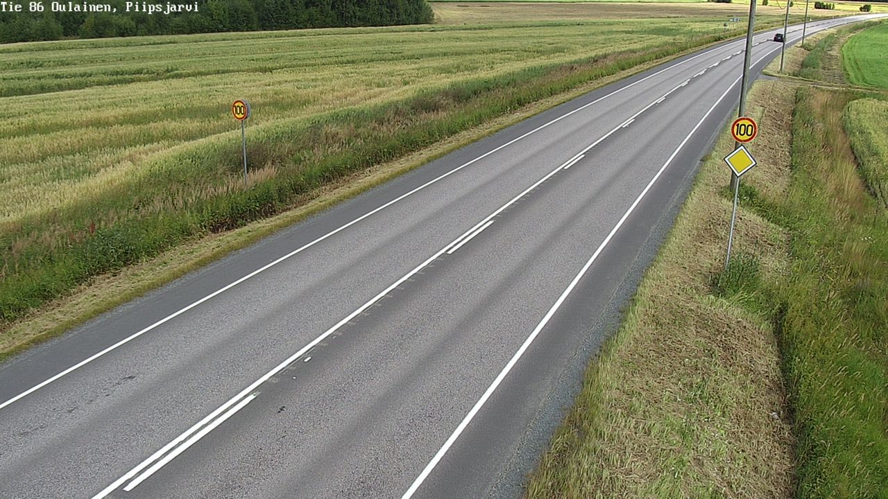 Kelikamerat Kuva Tie 86 Oulainen, Piipsjärvi, Oulainen, Pohjois-Pohjanmaa