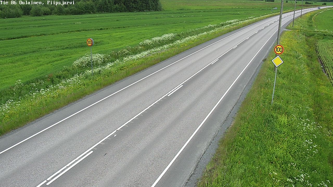 Kelikamerat Kuva Tie 86 Oulainen, Piipsjärvi, Oulainen, Pohjois-Pohjanmaa
