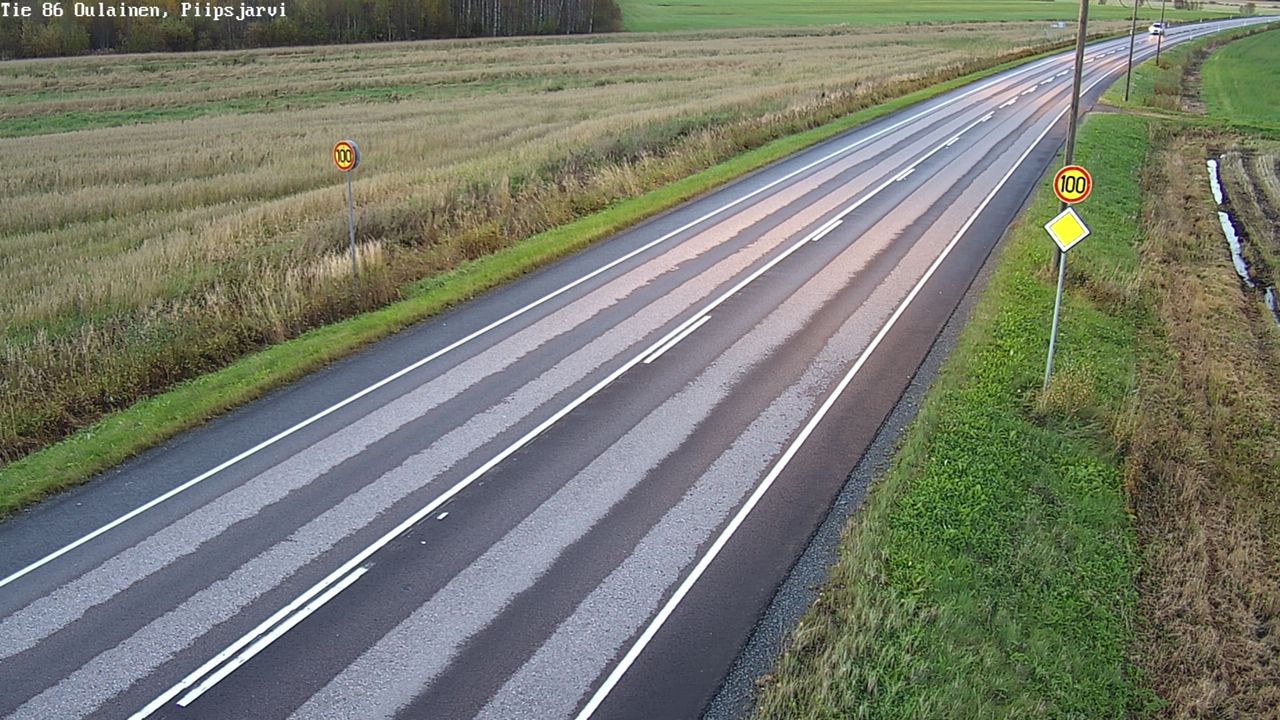 Weather Camera Image Road 86 Oulainen, Piipsjärvi, Oulainen, Pohjois-Pohjanmaa
