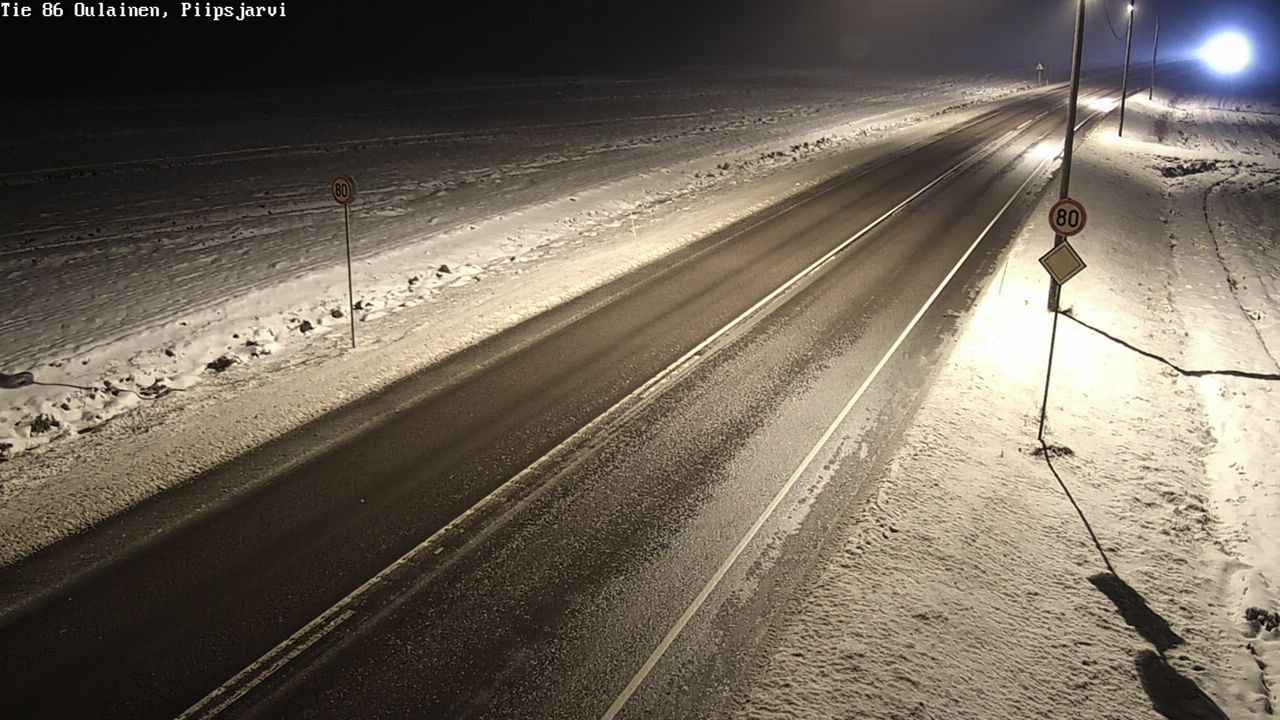 Weather Camera Image Road 86 Oulainen, Piipsjärvi, Oulainen, Pohjois-Pohjanmaa