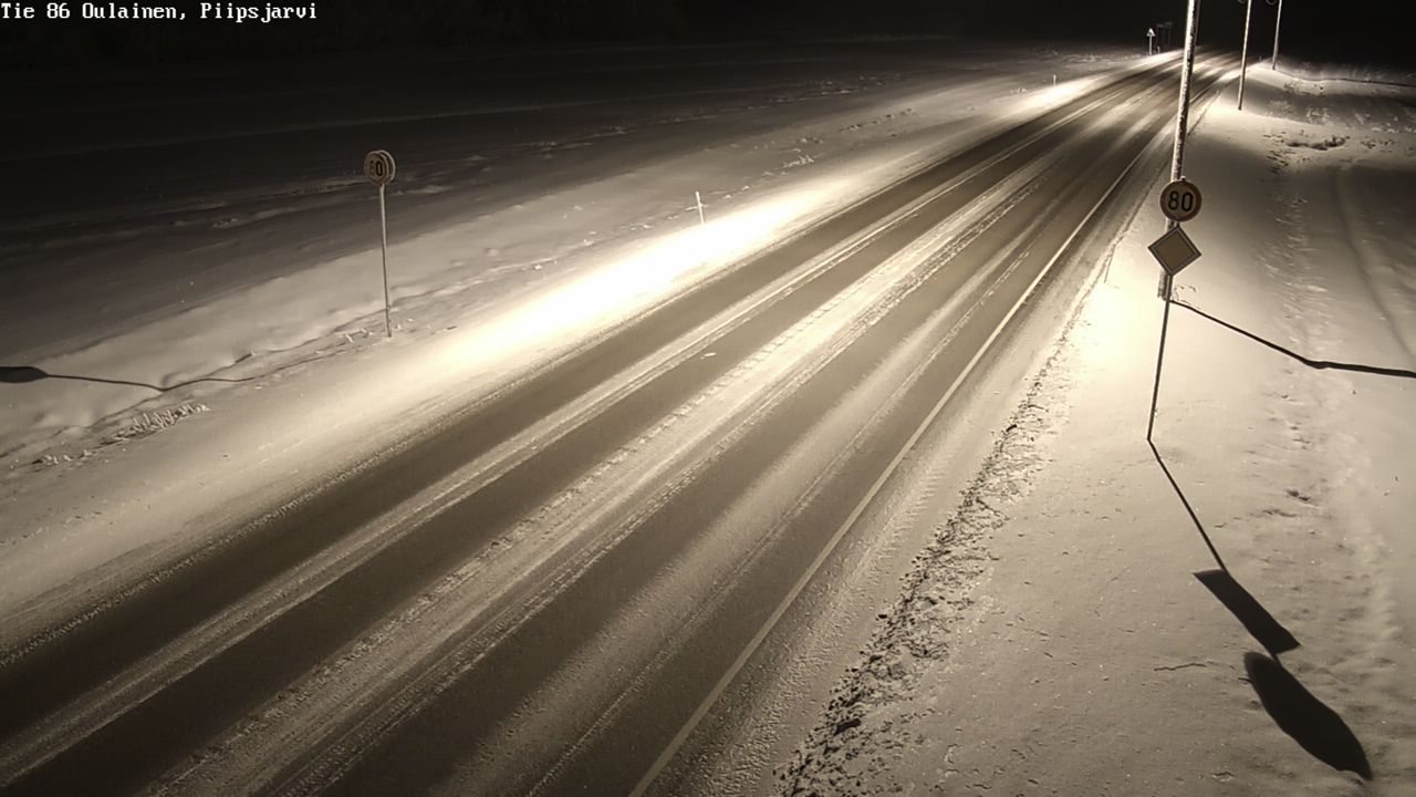 Kelikamerat Kuva Tie 86 Oulainen, Piipsjärvi, Oulainen, Pohjois-Pohjanmaa