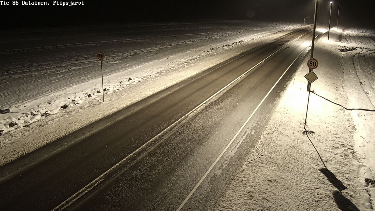 Weather Camera Image Road 86 Oulainen, Piipsjärvi, Oulainen, Pohjois-Pohjanmaa