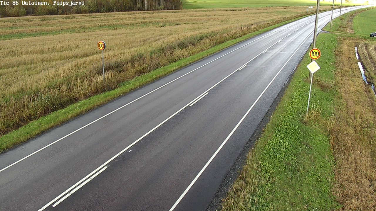 Weather Camera Image Road 86 Oulainen, Piipsjärvi, Oulainen, Pohjois-Pohjanmaa