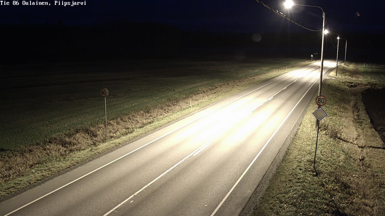 Kelikamerat Kuva Tie 86 Oulainen, Piipsjärvi, Oulainen, Pohjois-Pohjanmaa