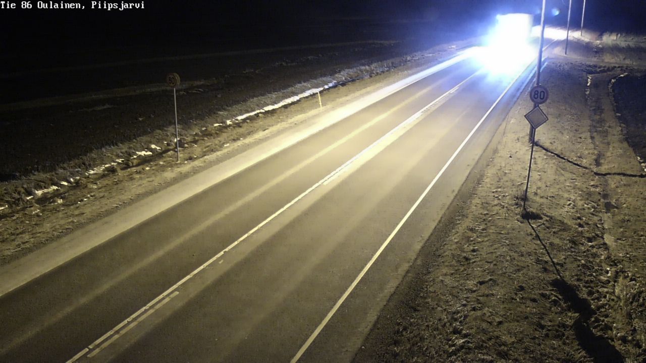 Kelikamerat Kuva Tie 86 Oulainen, Piipsjärvi, Oulainen, Pohjois-Pohjanmaa