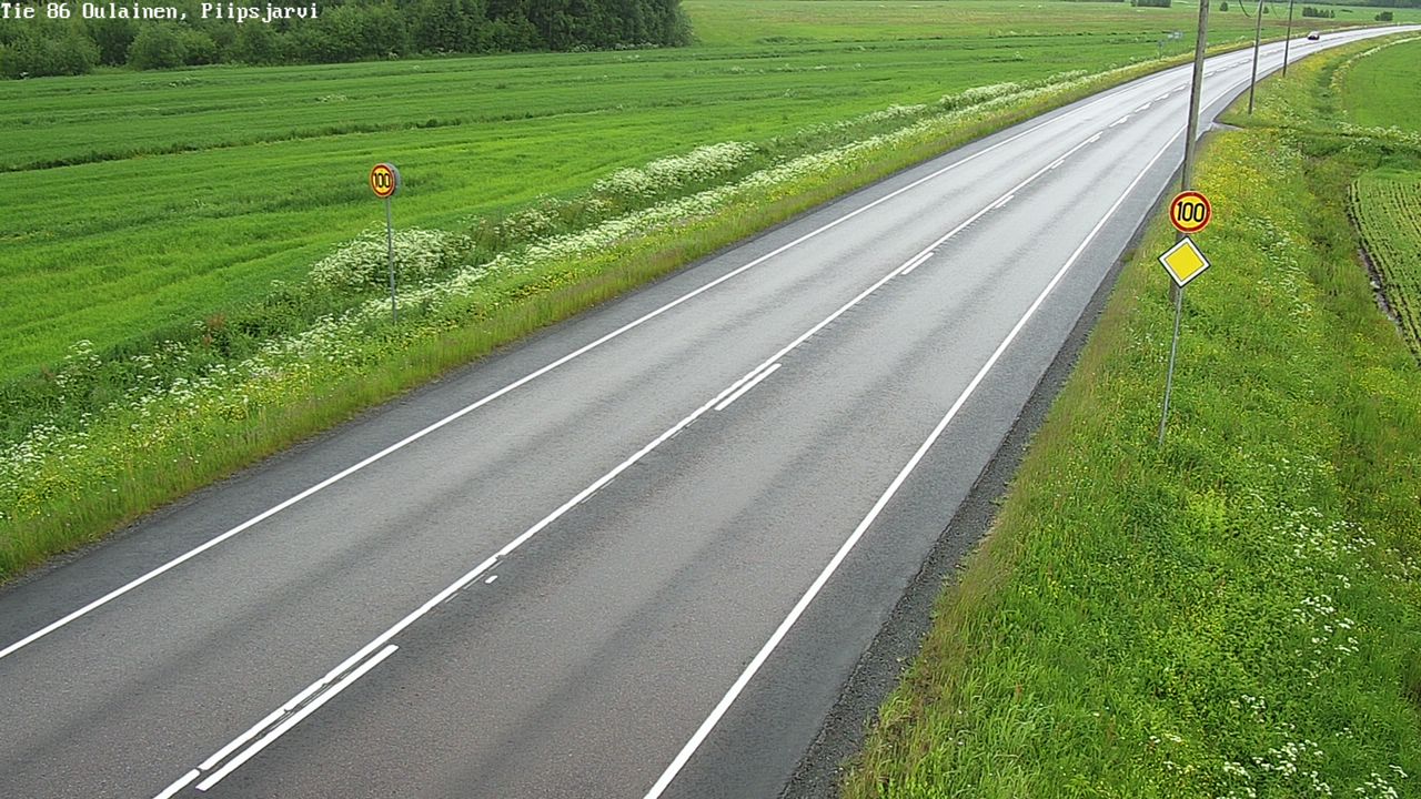 Kelikamerat Kuva Tie 86 Oulainen, Piipsjärvi, Oulainen, Pohjois-Pohjanmaa