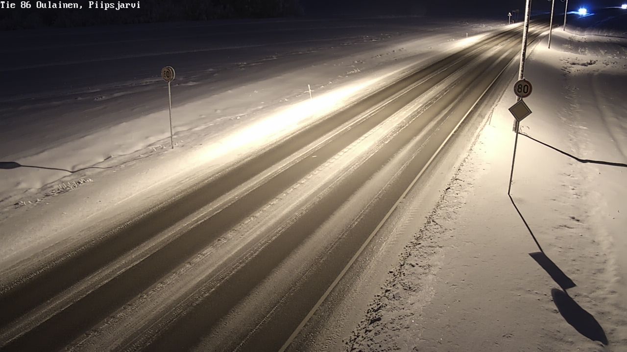 Weather Camera Image Road 86 Oulainen, Piipsjärvi, Oulainen, Pohjois-Pohjanmaa