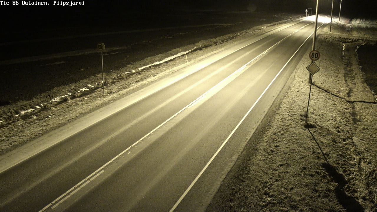 Kelikamerat Kuva Tie 86 Oulainen, Piipsjärvi, Oulainen, Pohjois-Pohjanmaa