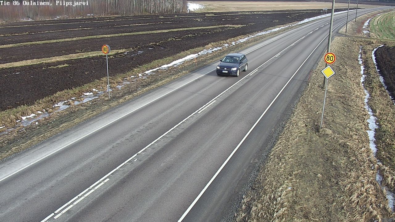 Kelikamerat Kuva Tie 86 Oulainen, Piipsjärvi, Oulainen, Pohjois-Pohjanmaa