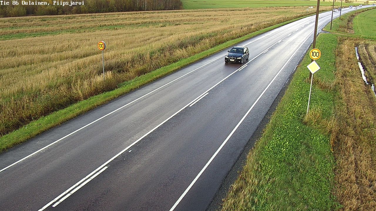 Weather Camera Image Road 86 Oulainen, Piipsjärvi, Oulainen, Pohjois-Pohjanmaa