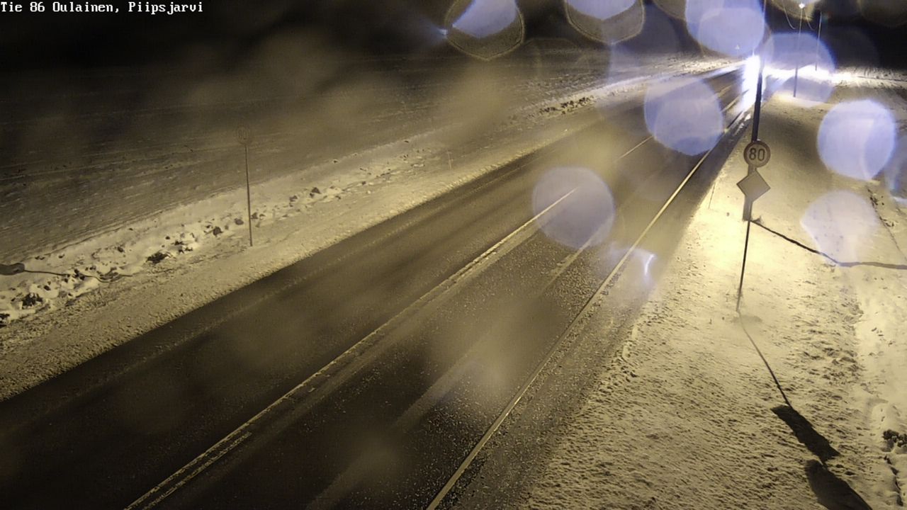 Weather Camera Image Road 86 Oulainen, Piipsjärvi, Oulainen, Pohjois-Pohjanmaa