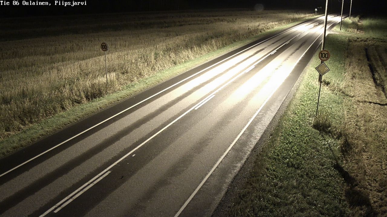 Weather Camera Image Road 86 Oulainen, Piipsjärvi, Oulainen, Pohjois-Pohjanmaa