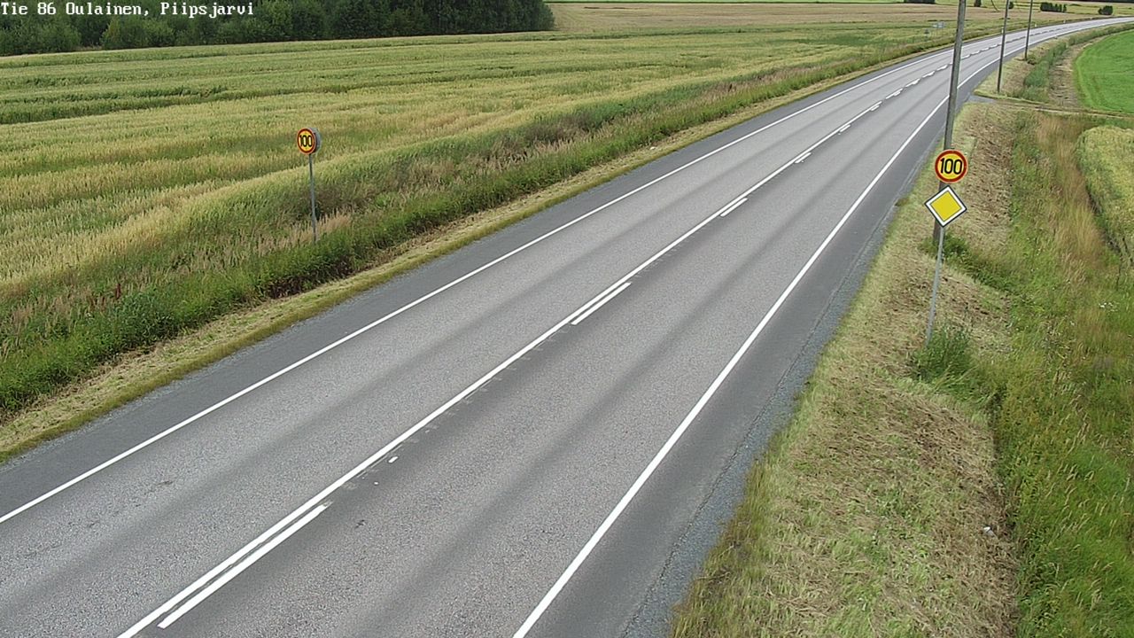 Weather Camera Image Road 86 Oulainen, Piipsjärvi, Oulainen, Pohjois-Pohjanmaa