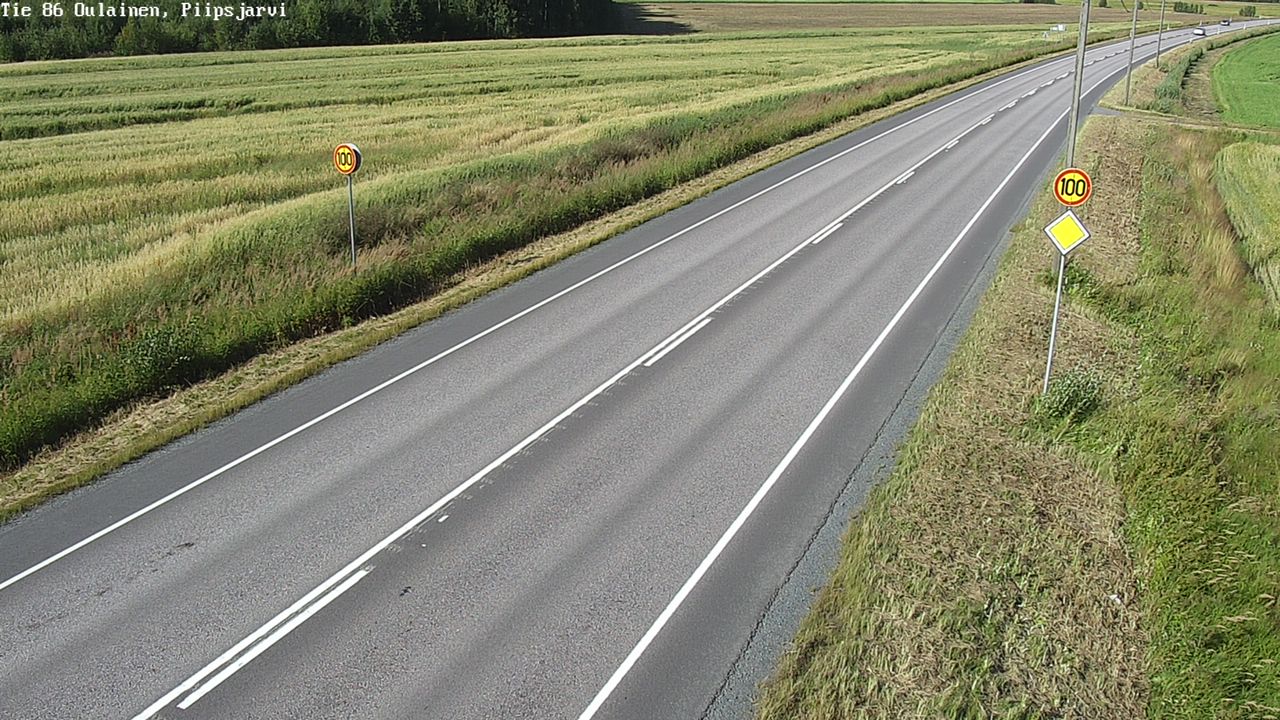 Kelikamerat Kuva Tie 86 Oulainen, Piipsjärvi, Oulainen, Pohjois-Pohjanmaa
