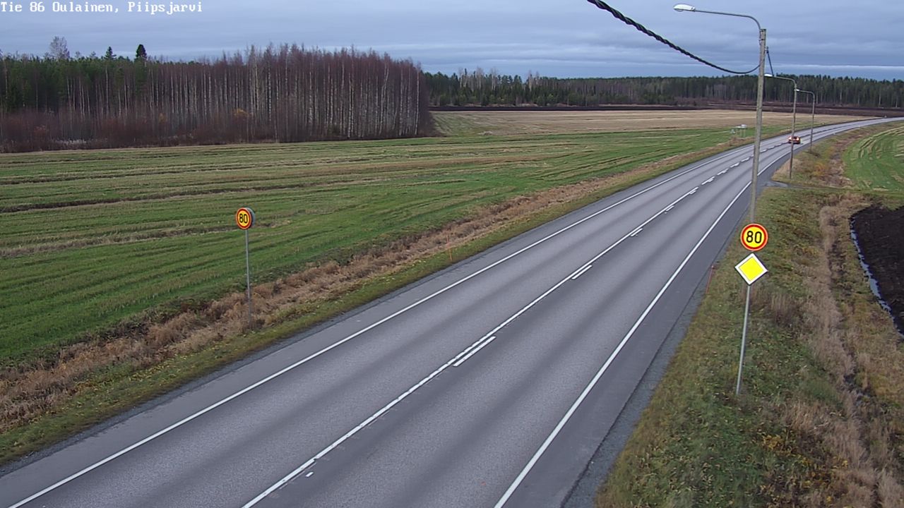Kelikamerat Kuva Tie 86 Oulainen, Piipsjärvi, Oulainen, Pohjois-Pohjanmaa