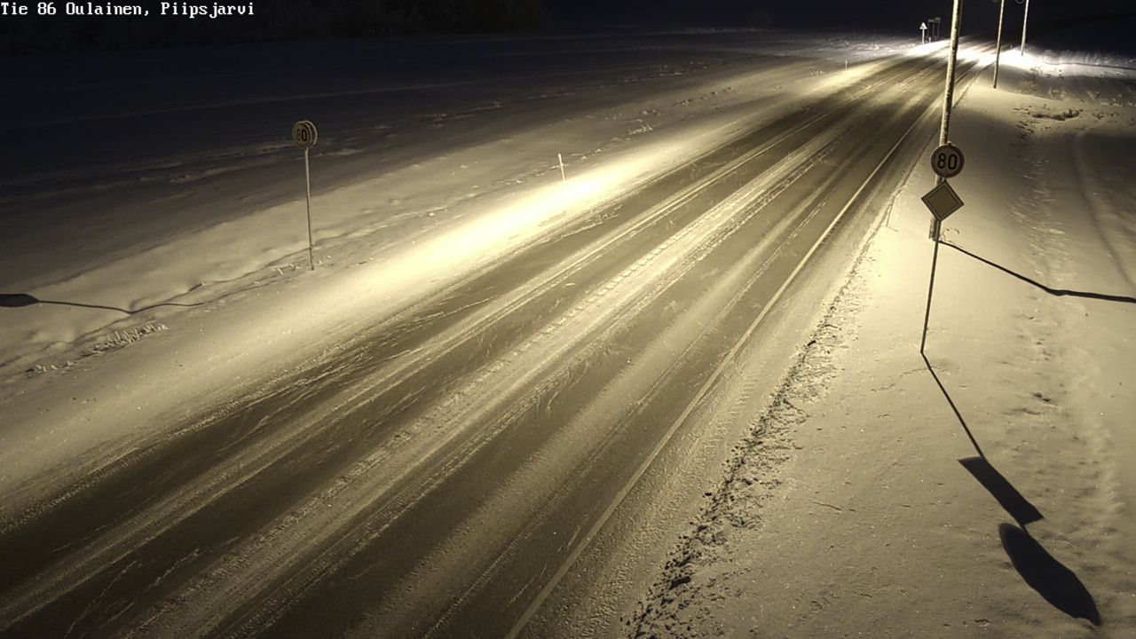 Kelikamerat Kuva Tie 86 Oulainen, Piipsjärvi, Oulainen, Pohjois-Pohjanmaa